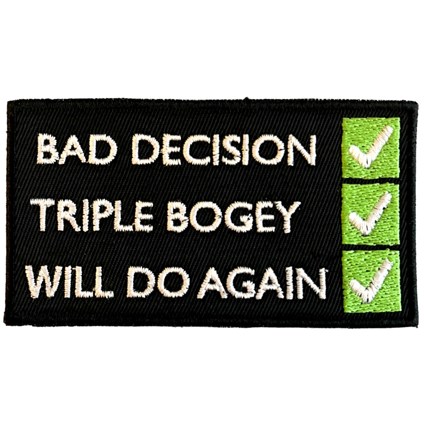 "Bad Decision" Checklist Patch