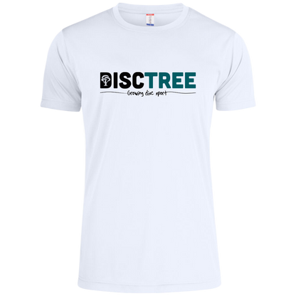 Disc Tree Polyester Bar Logo T-Shirt